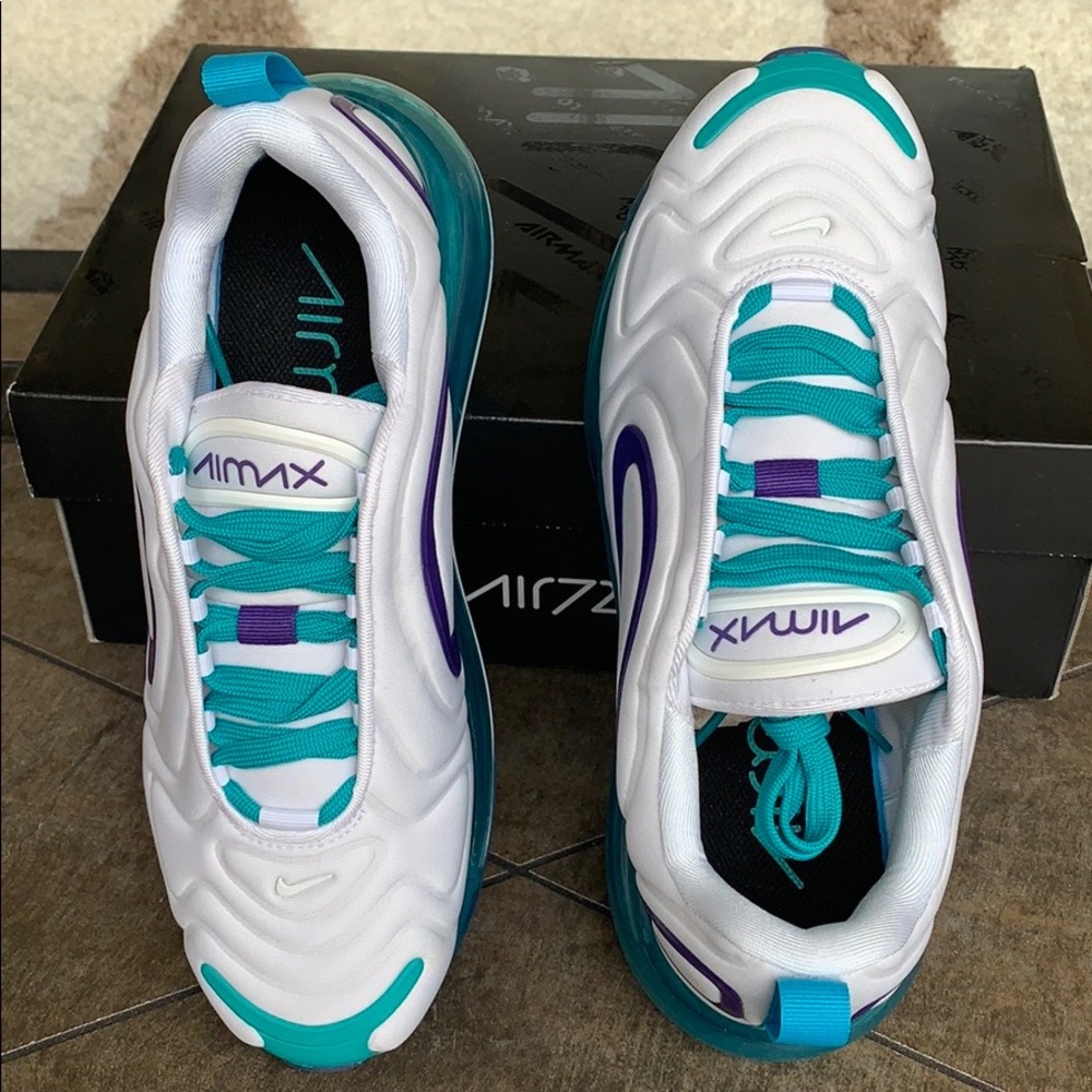 NIKE W AIR MAX 720 white/court purple-spirit teal - Picture 12 of 16